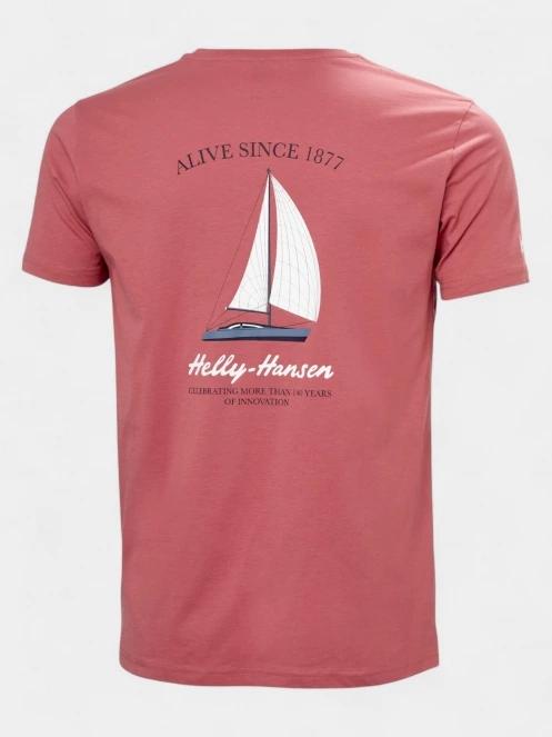 Helly Hansen Shoreline T-Shirt 3.0 férfi rövid ujjú póló piros színben 6