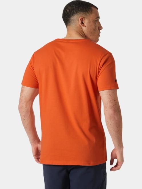 Helly Hansen Shoreline T-Shirt 3.0 férfi rövid ujjú póló narancssárga színben 3