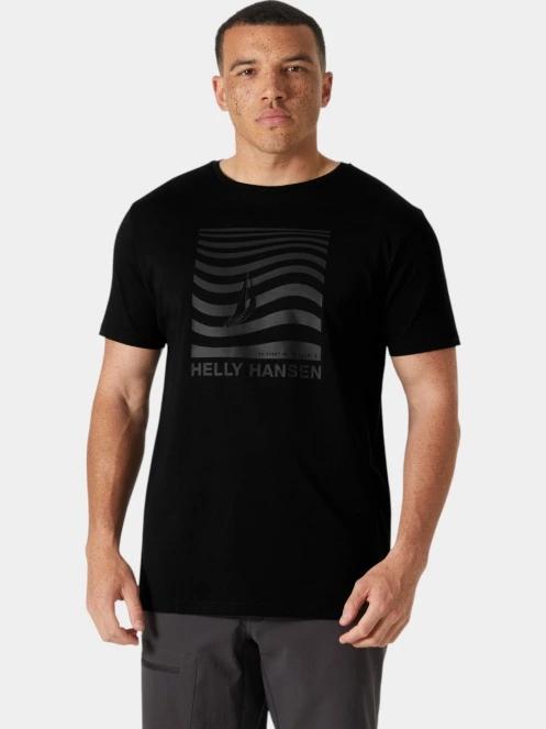 Helly Hansen Shoreline T-Shirt 3.0 férfi rövid ujjú póló fekete színben 2