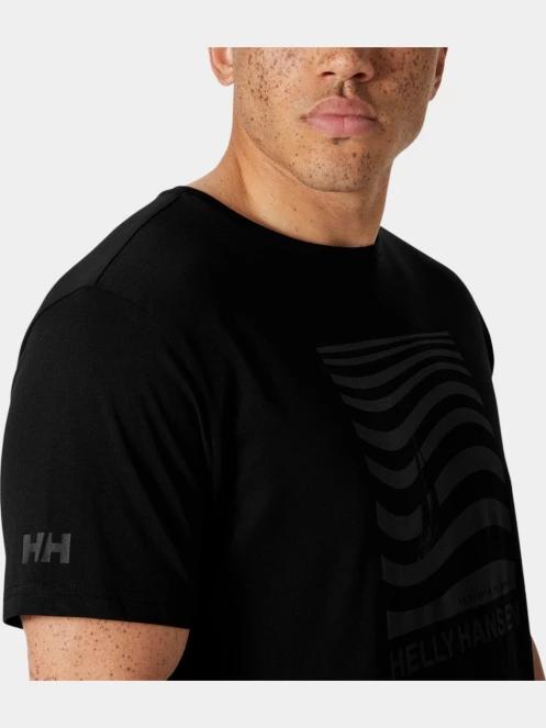 Helly Hansen Shoreline T-Shirt 3.0 férfi rövid ujjú póló fekete színben 4