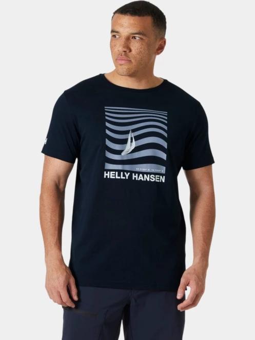 Helly Hansen Shoreline T-Shirt 3.0 férfi rövid ujjú póló sötétkék színben 2