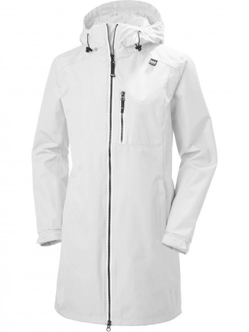 Helly Hansen W Long Belfast Jacket női esőkabát fehér színben 2