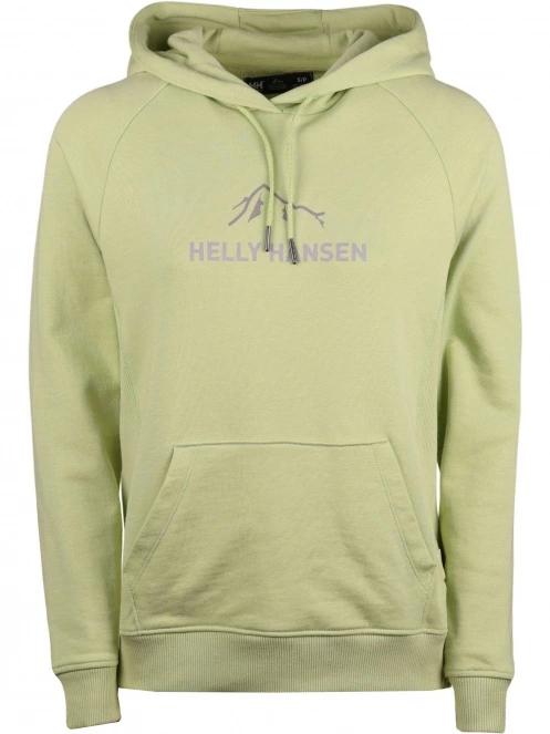 Helly Hansen W F2F Organic Cotton Hoodie női kapucnis pulóver zöld színben 2