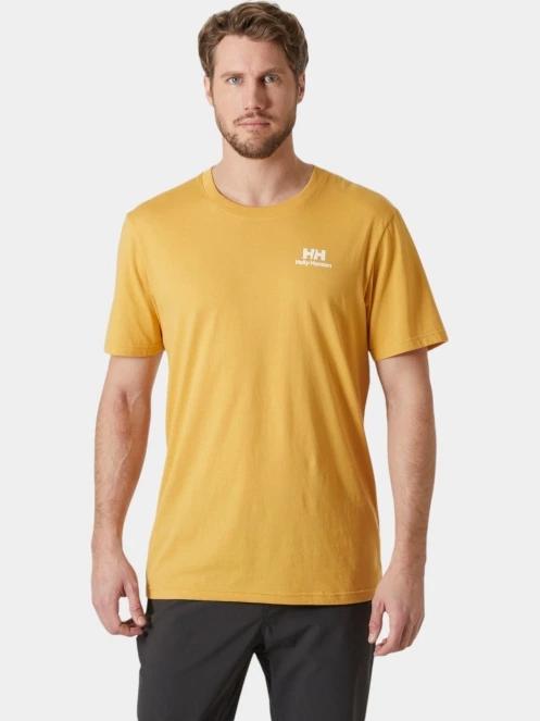 Helly Hansen Nord Graphic T-Shirt férfi rövid ujjú póló sárga színben 2