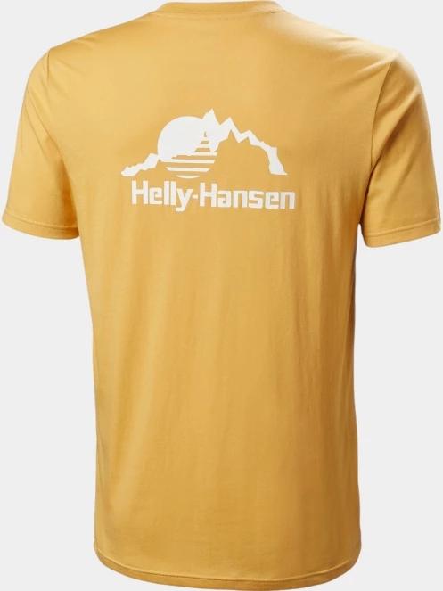 Helly Hansen Nord Graphic T-Shirt férfi rövid ujjú póló sárga színben 6