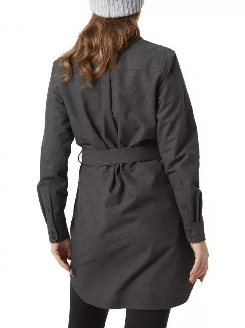 Helly Hansen W Organic Flannel Shirt Dress női ingruha szürke színben 3