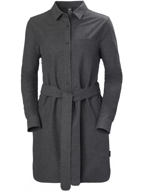 Helly Hansen W Organic Flannel Shirt Dress női ingruha szürke színben 5