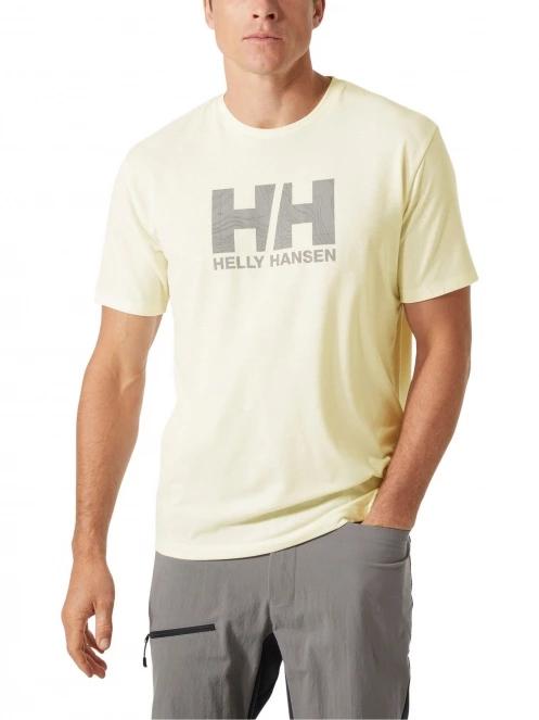 Helly Hansen Skog Recycled Graphic T-Shirt férfi rövid ujjú sport póló sárga színben 2
