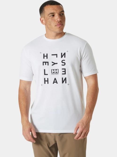 Helly Hansen Skog Graphic T-Shirt férfi rövid ujjú póló fehér színben 2