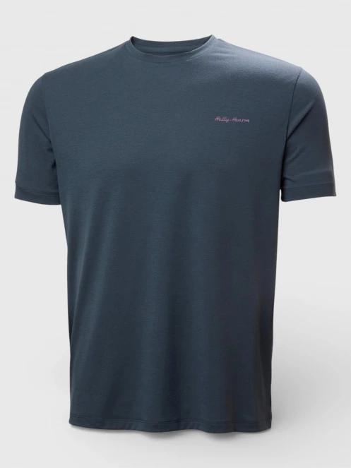 Helly Hansen Skog Graphic T-Shirt férfi rövid ujjú póló szürke színben 6