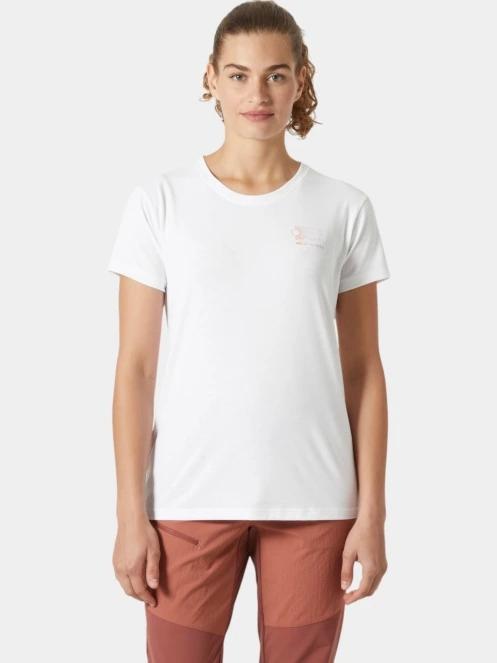 Helly Hansen W Skog Graphic Tee női rövid ujjú póló fehér színben 2