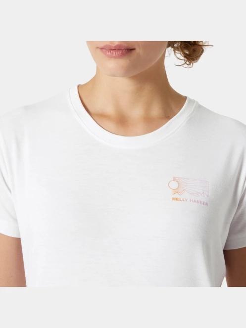 Helly Hansen W Skog Graphic Tee női rövid ujjú póló fehér színben 4