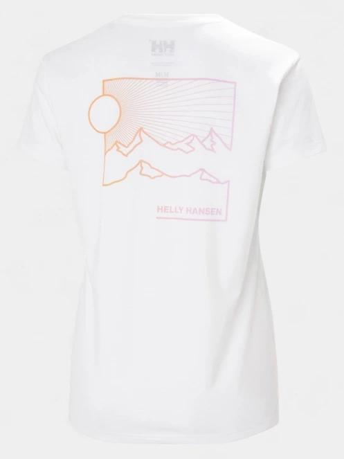 Helly Hansen W Skog Graphic Tee női rövid ujjú póló fehér színben 7