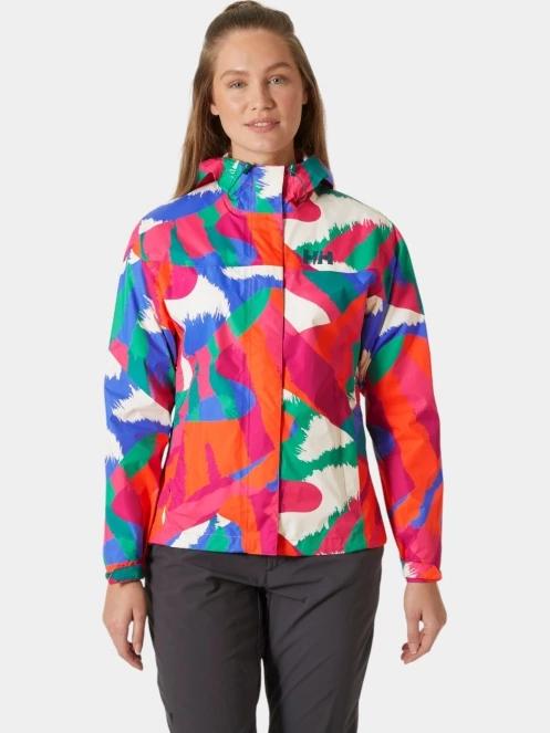 Helly Hansen W Loke Print Jacket női esőkabát rózsaszín színben 2
