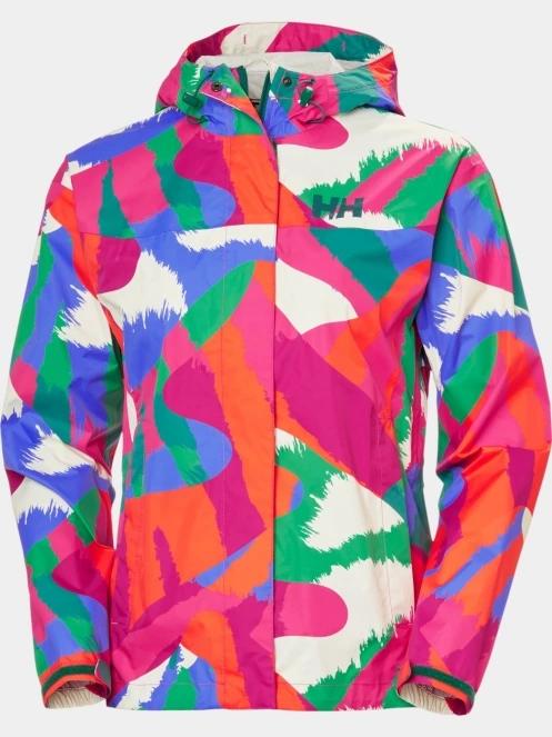 Helly Hansen W Loke Print Jacket női esőkabát rózsaszín színben 8