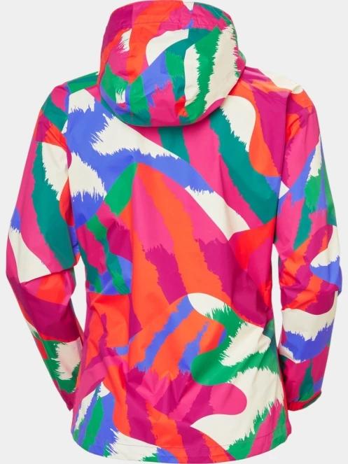 Helly Hansen W Loke Print Jacket női esőkabát rózsaszín színben 9