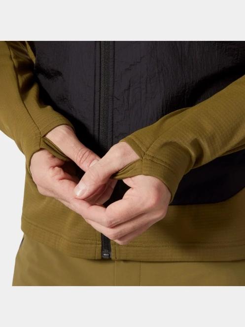 Helly Hansen Versalite Hybrid Fleece Jacket férfi hibrid felső oliva színben 5