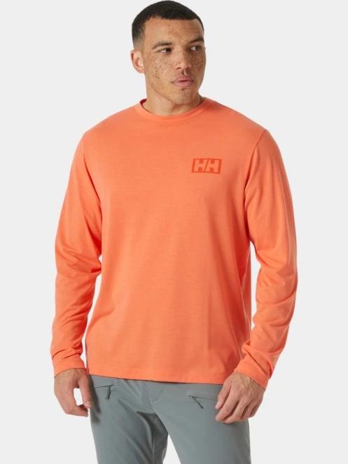 Helly Hansen Skog Graphic Ls Tee férfi hosszú ujjú póló narancssárga színben 2