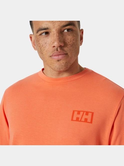 Helly Hansen Skog Graphic Ls Tee férfi hosszú ujjú póló narancssárga színben 5