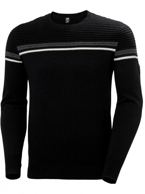 Helly Hansen Carv Knitted Sweater férfi kötött pulóver fekete színben 5