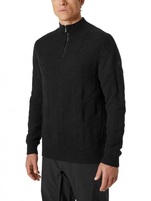 Helly Hansen Kitz Knitted Sweat 2.0 férfi kötött pulóver fekete színben 2