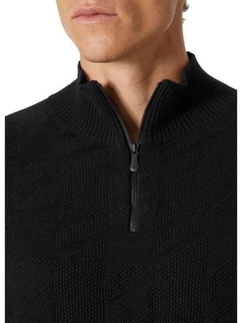Helly Hansen Kitz Knitted Sweat 2.0 férfi kötött pulóver fekete színben 5