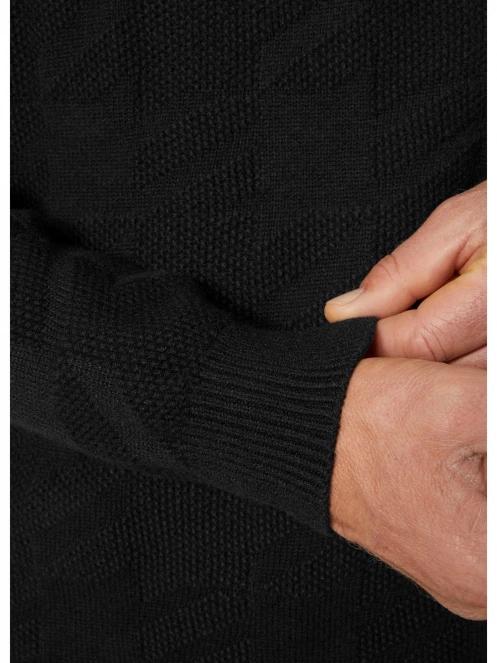 Helly Hansen Kitz Knitted Sweat 2.0 férfi kötött pulóver fekete színben 6