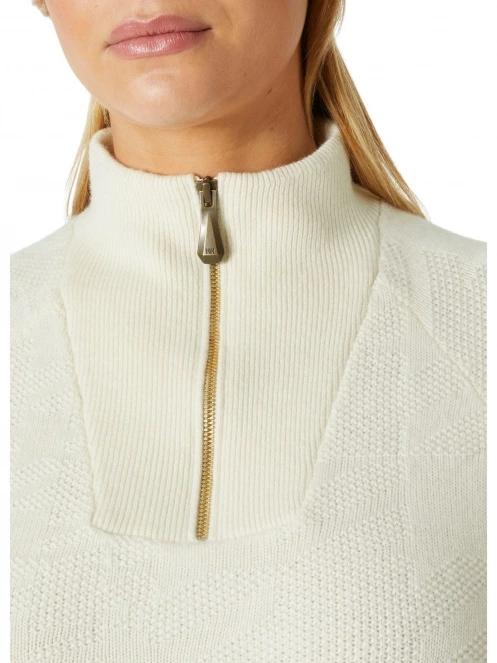 Helly Hansen W St. Moritz Knit 2.0 Sweater női kötött pulóver fehér színben 4