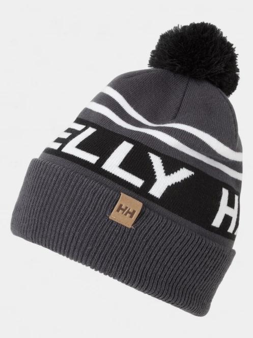 Helly Hansen Ridgeline Beanie bojtos sapka szürke színben 2