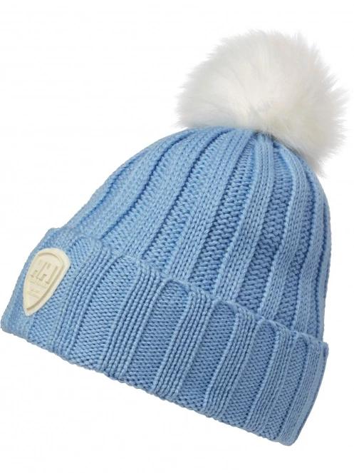 Helly Hansen W Limelight Beanie női bojtos sapka világoskék színben 2