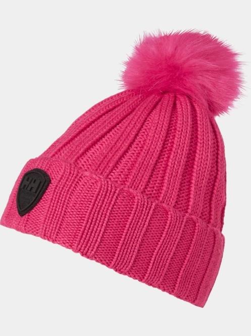 Helly Hansen W Limelight Beanie női bojtos sapka magenta színben 2