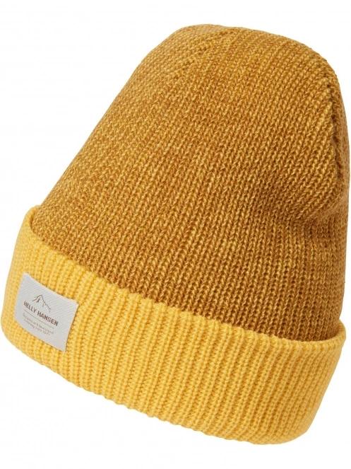 Helly Hansen Logo Cuff Beanie sapka sárga színben 2
