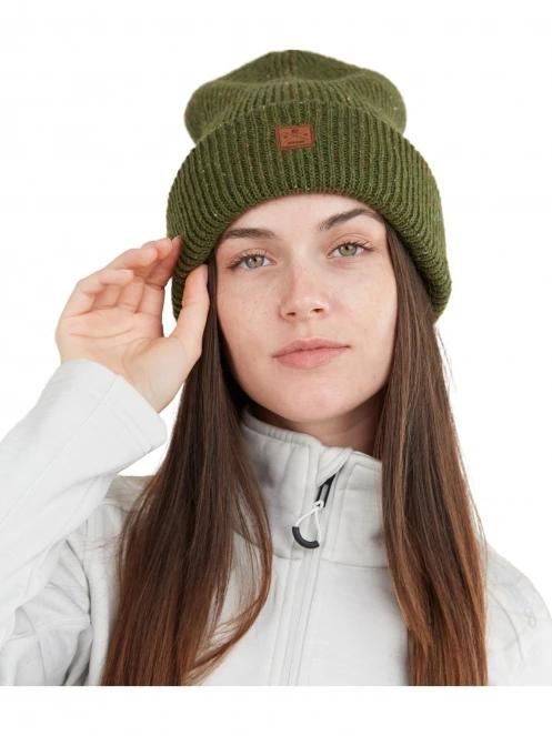 Fundango Owen Beanie kötött sapka oliva színben 4