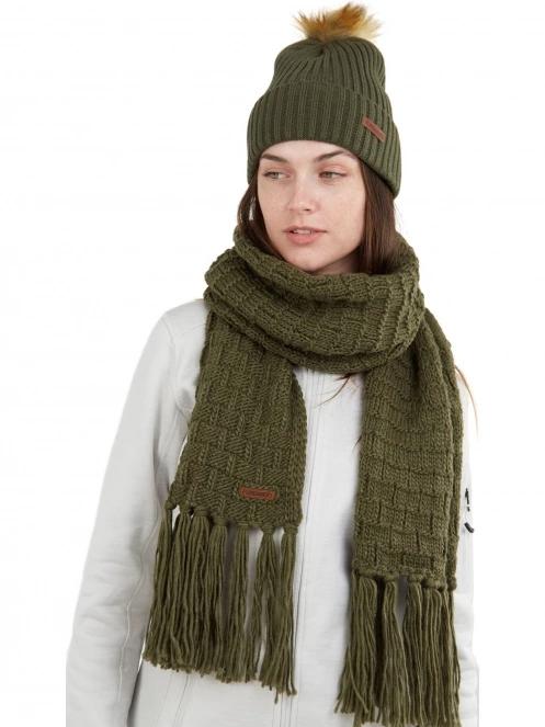 Fundango Glen Scarf női sál oliva színben 3