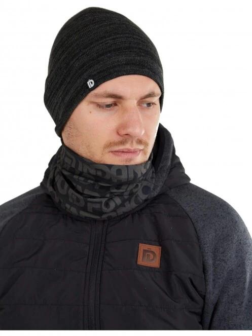 Fundango Asher Beanie férfi kötött sapka szürke színben 2