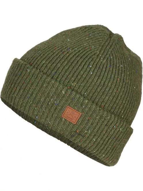 Fundango Owen Beanie férfi kötött sapka oliva színben 2