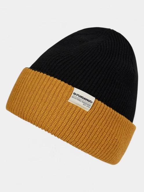 Fundango Duplex Reversible Beanie kötött sapka fekete színben 2