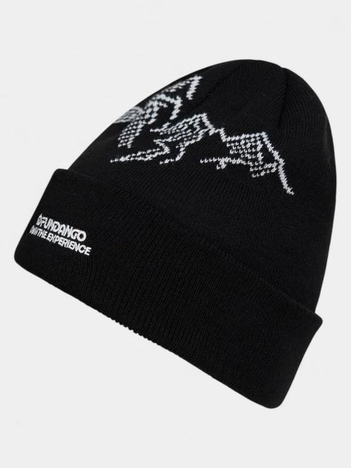 Fundango Hill Beanie kötött sapka fekete színben 2