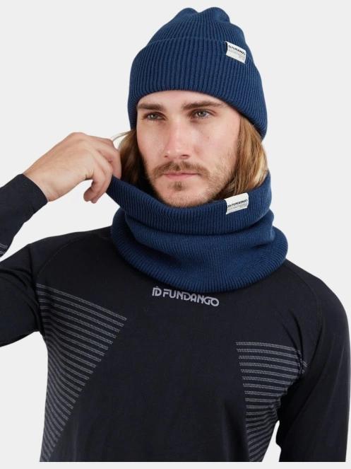 Fundango Tara Neckwarmer csősál sötétkék színben 4