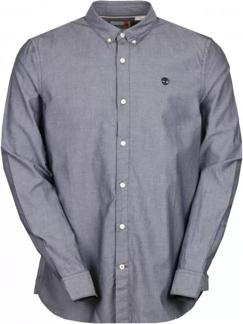 Timberland LS Ela River Elevated Oxford Solid Shirt Slim férfi hosszú ujjú ing szürke színben 2