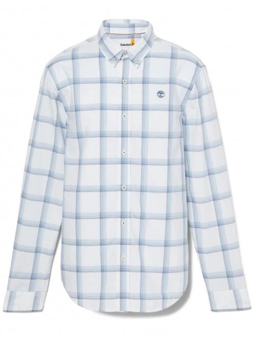 Timberland LS Strtch Poplin Check férfi hosszú ujjú ing fehér színben 6