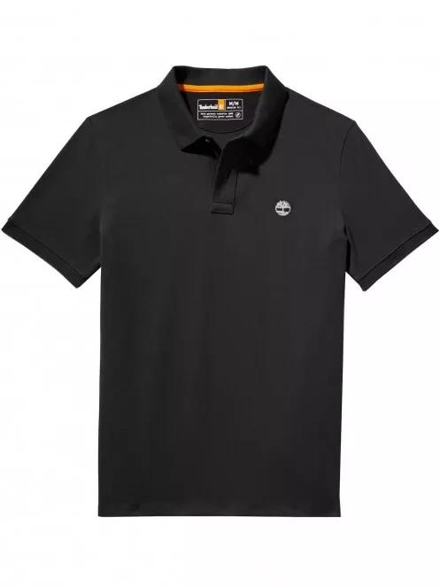 Timberland SS Millers River Pique Polo (RF) férfi rövid ujjú póló fekete színben 5