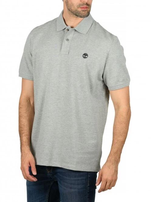 Timberland Basic Polo férfi galléros póló szürke színben 2