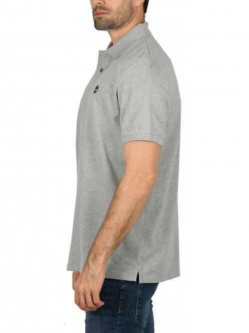 Timberland Basic Polo férfi galléros póló szürke színben 3