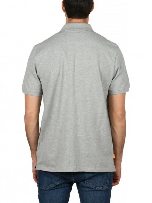 Timberland Basic Polo férfi galléros póló szürke színben 4