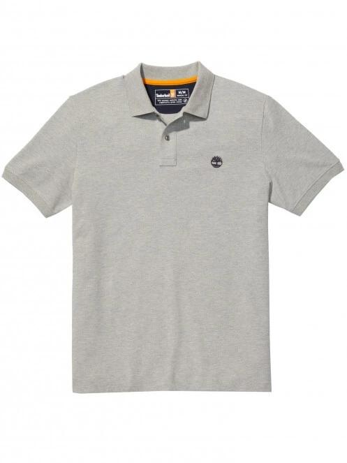 Timberland Basic Polo férfi galléros póló szürke színben 6