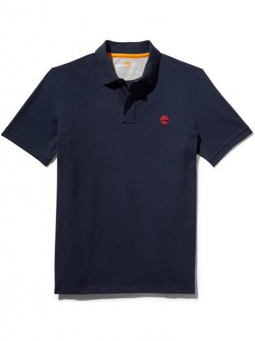 Timberland Basic Polo férfi galléros póló sötétkék színben 6