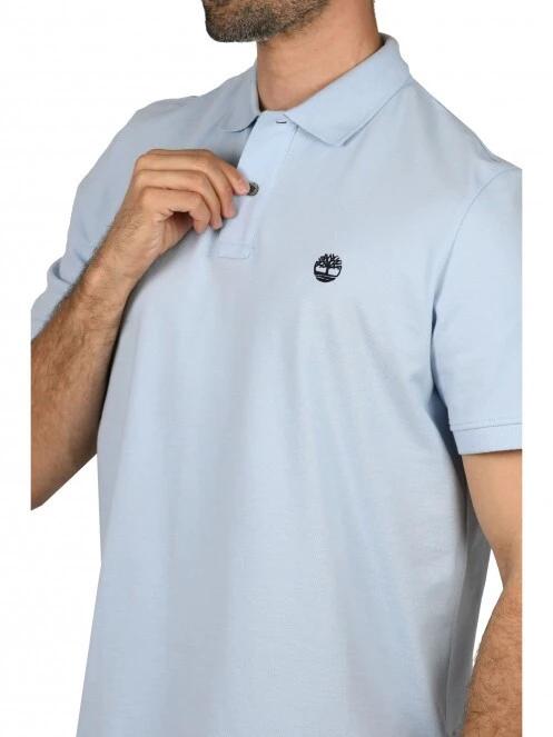 Timberland Basic Polo férfi galléros póló világoskék színben 5