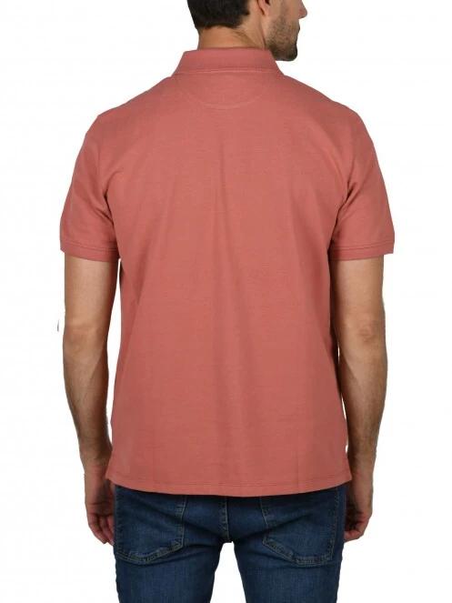 Timberland Basic Polo férfi galléros póló rózsaszín színben 4