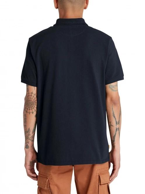 Timberland Pique Short Sleeve Polo férfi galléros póló sötétkék színben 3